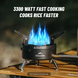 Réchaud à gaz pliable compact NATUREHIKE pour camping et pique-nique